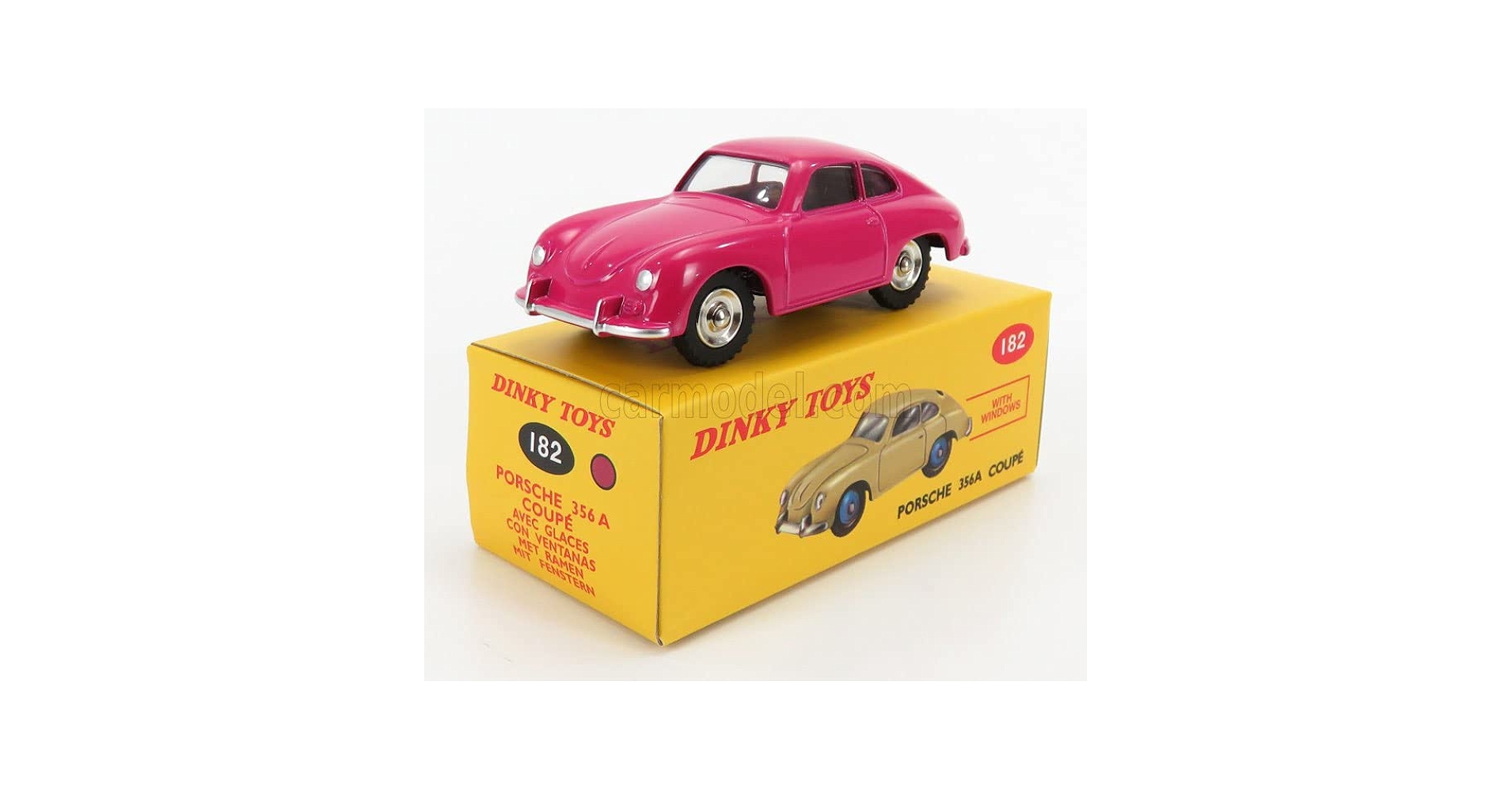 ディンキー　ポルシェ356 ミニカー DINKY TOYS 1/43 ポルシェ 356A クーペ 1960 ライトブルー